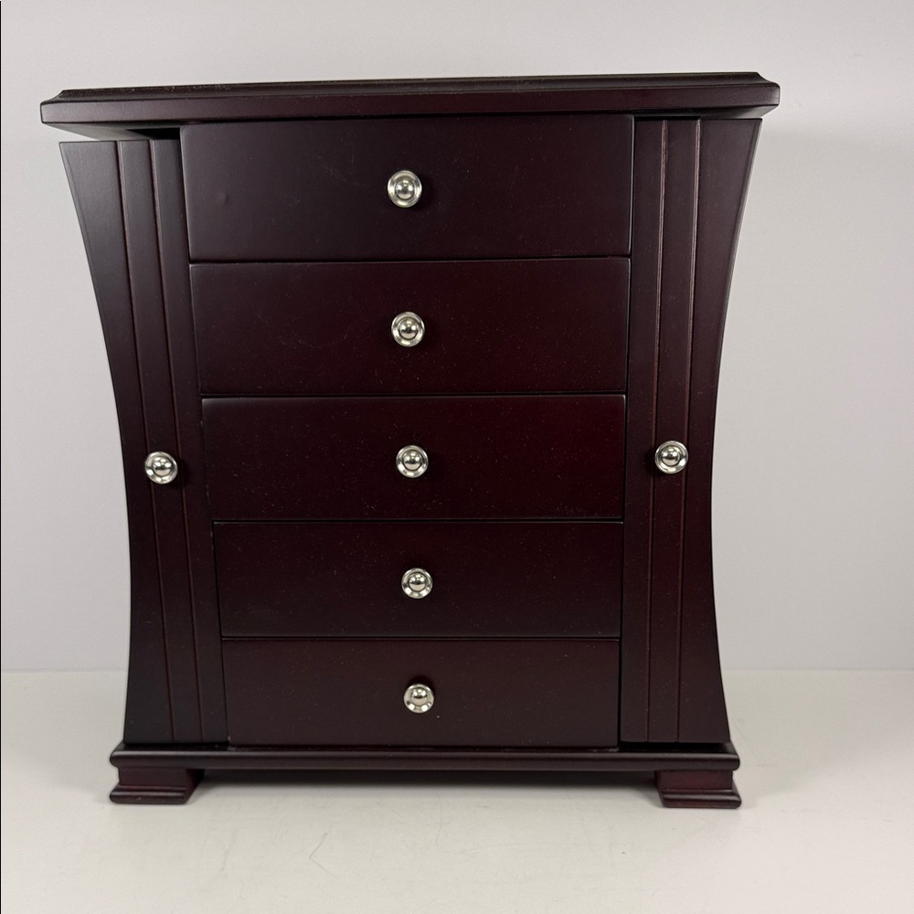 Elegant Mahogany Jewelry Organizer